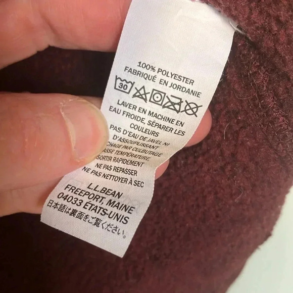 L.L.  Bean burgundy vest - Picture 4 of 6